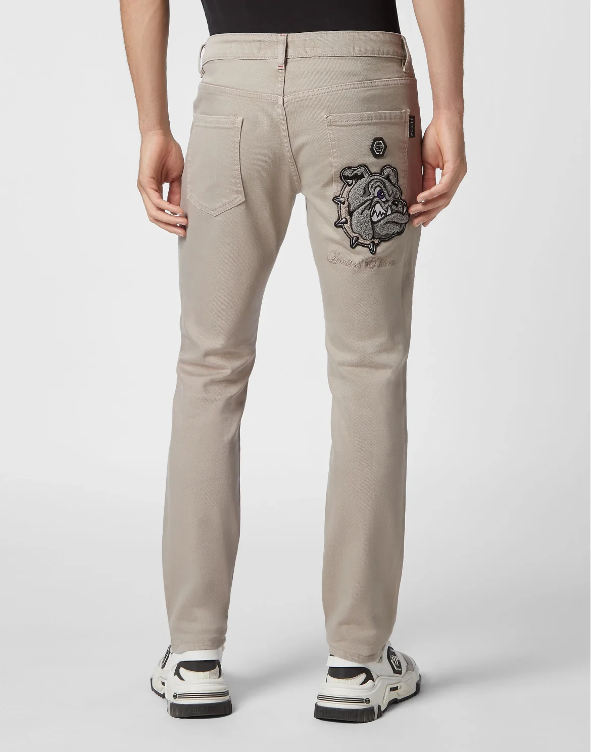 Denim Trousers Super Straight Cut, цвет: Бежевый