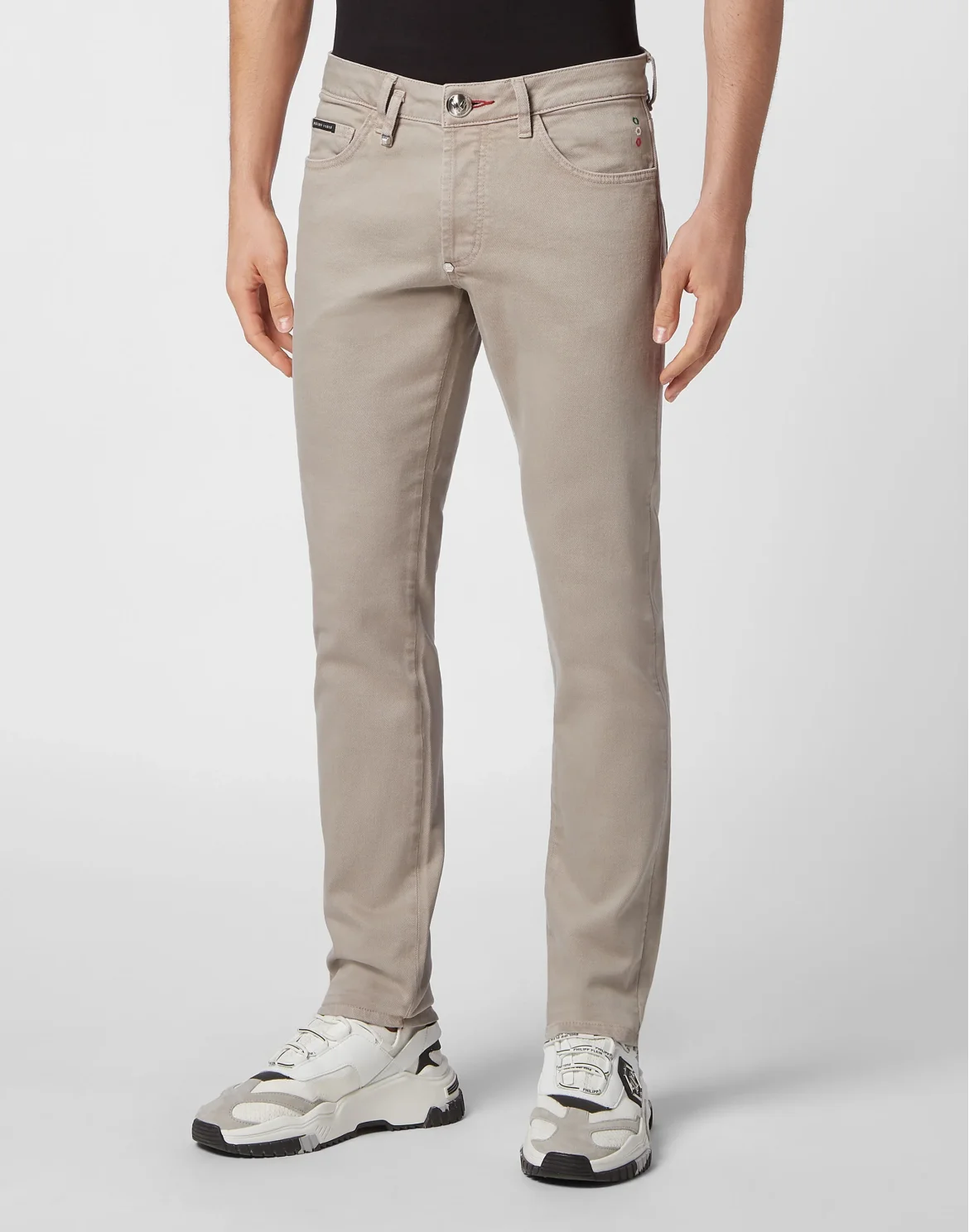 Denim Trousers Super Straight Cut, цвет: Бежевый
