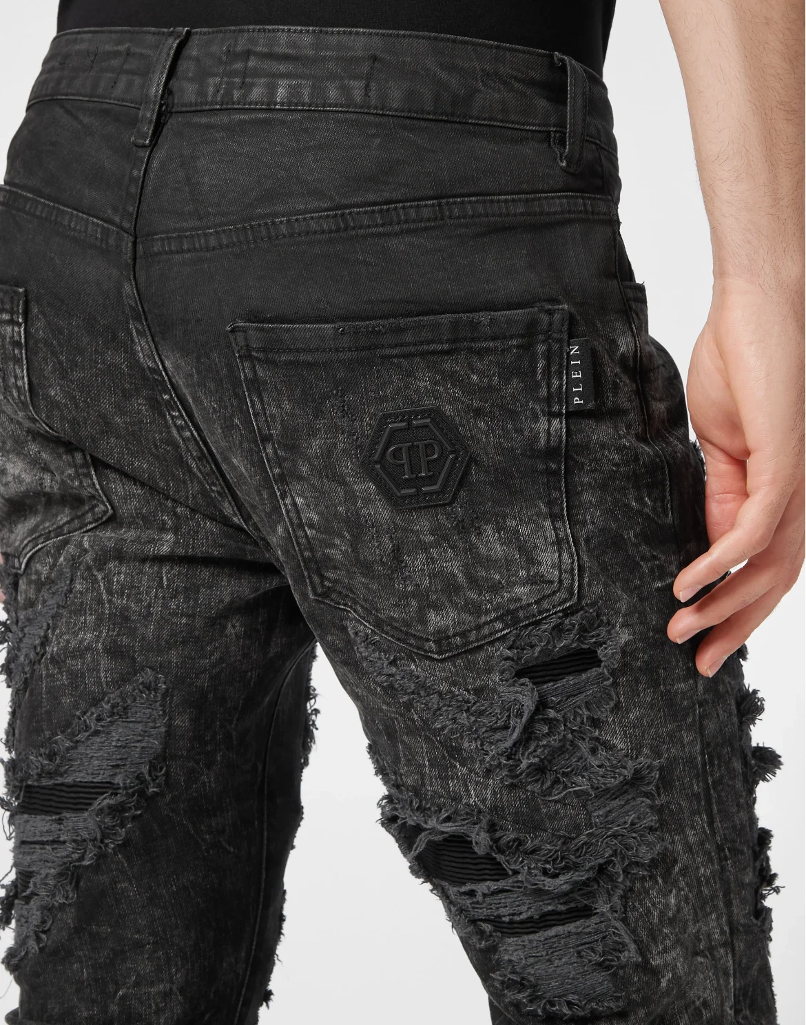 Denim Trousers Super Straight Cut, цвет: Черный