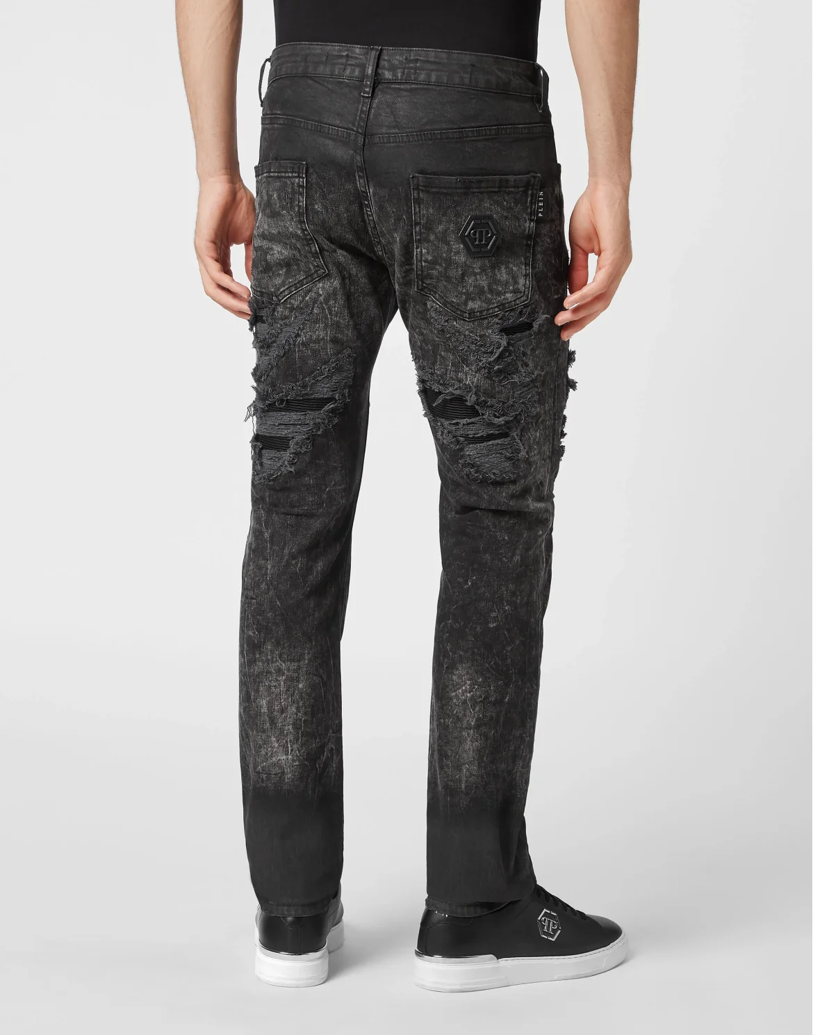 Denim Trousers Super Straight Cut, цвет: Черный