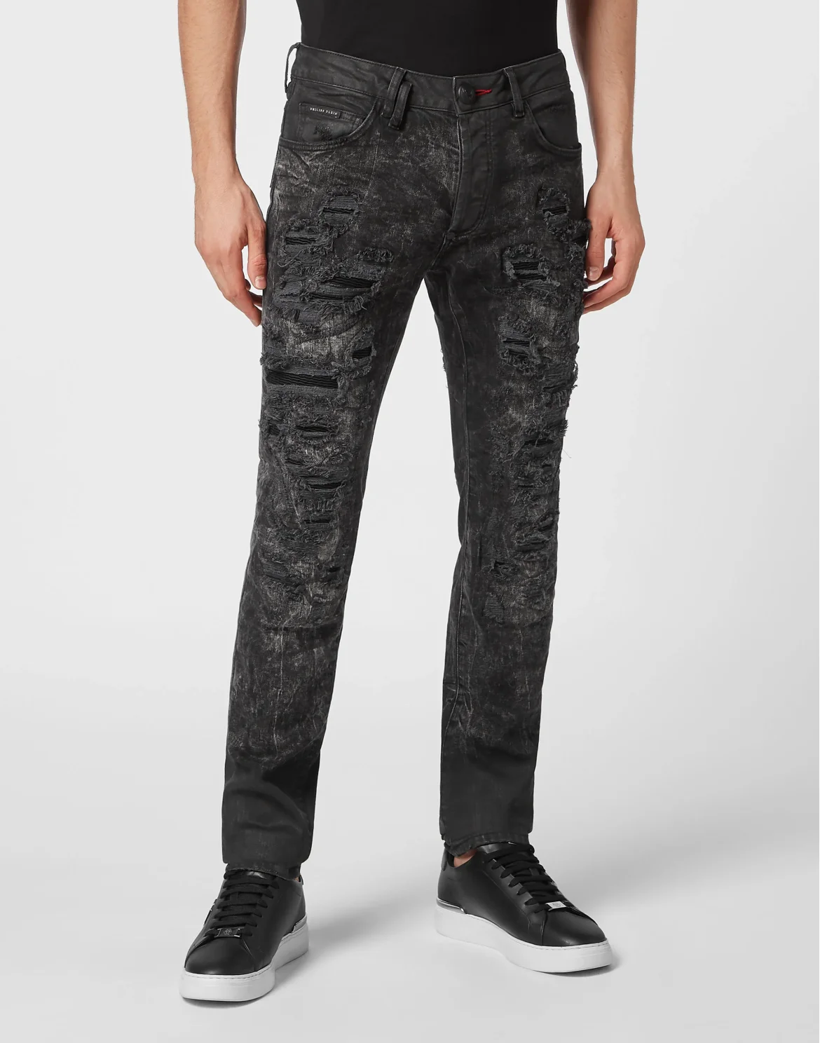 Denim Trousers Super Straight Cut, цвет: Черный