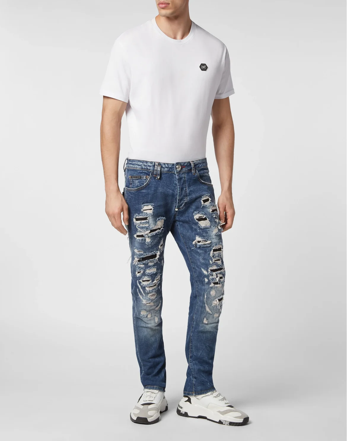 Denim Trousers Super Straight Cut, цвет: Синий