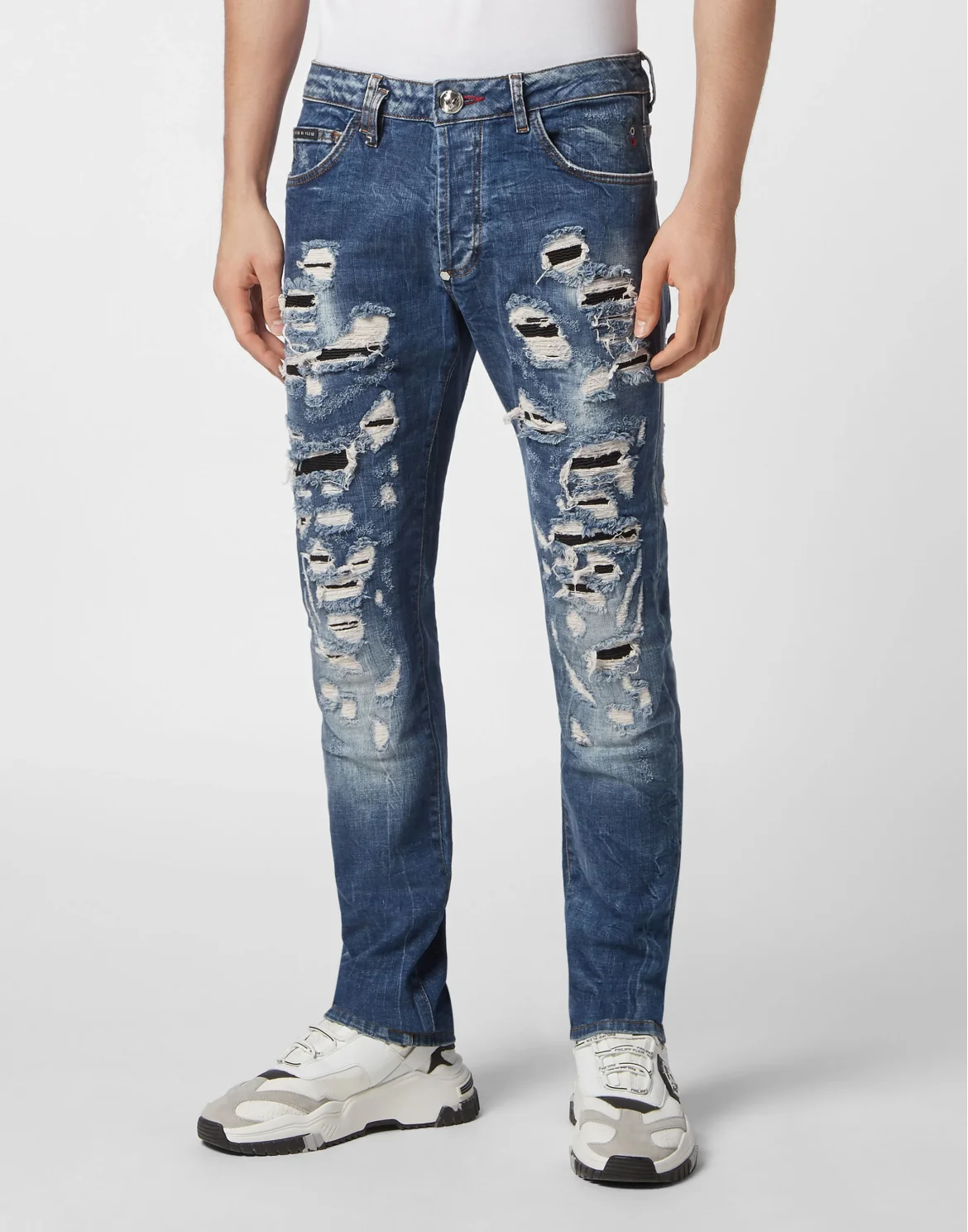Denim Trousers Super Straight Cut, цвет: Синий