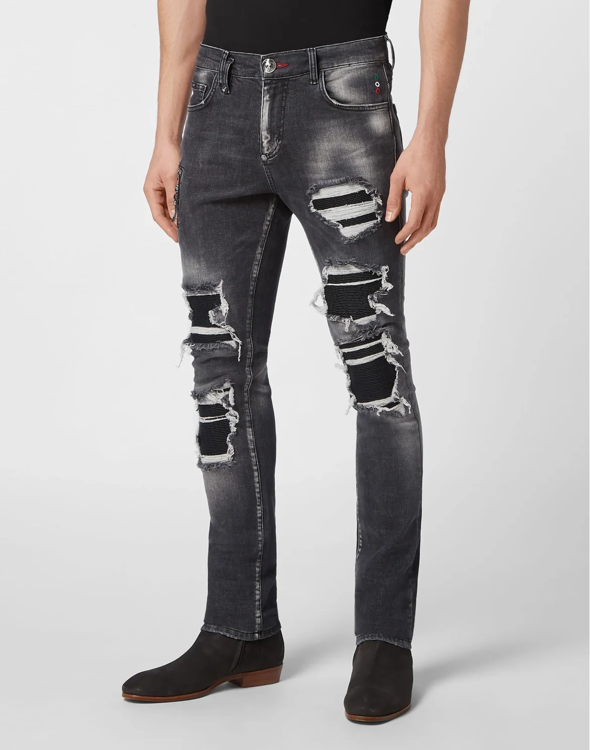 Denim Trousers Rock Star Fit, цвет: Черный
