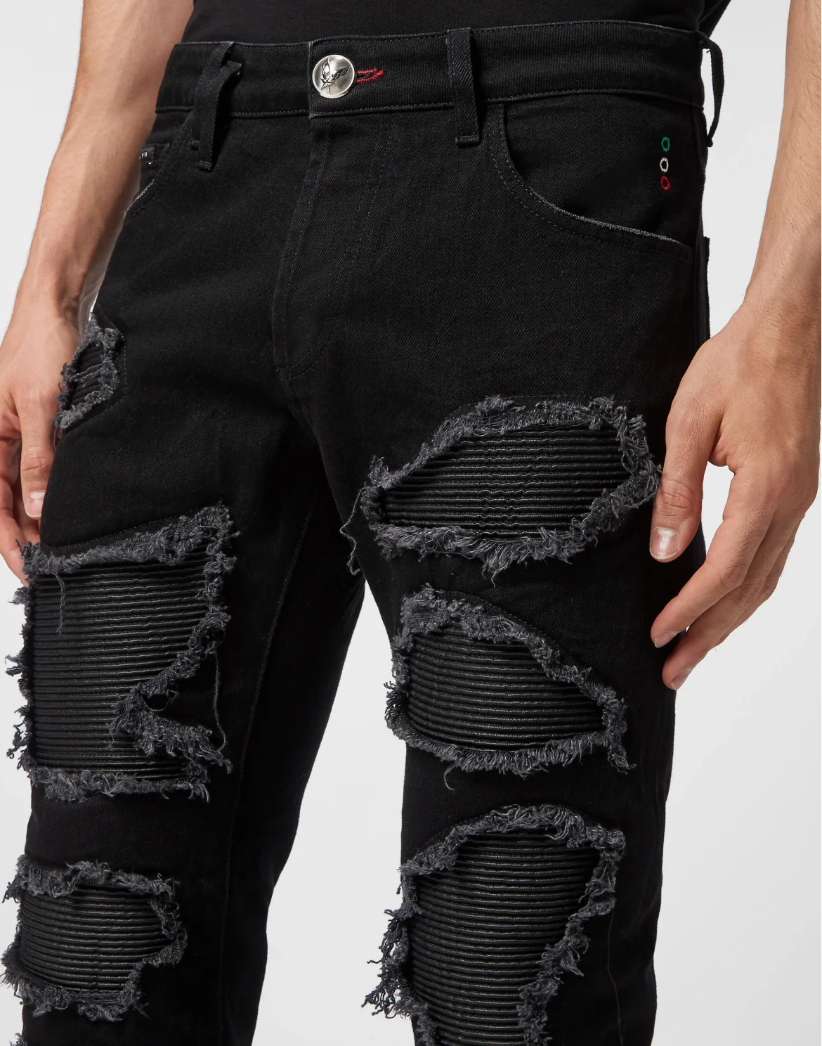 Denim Trousers Super Straight Cut, цвет: Черный