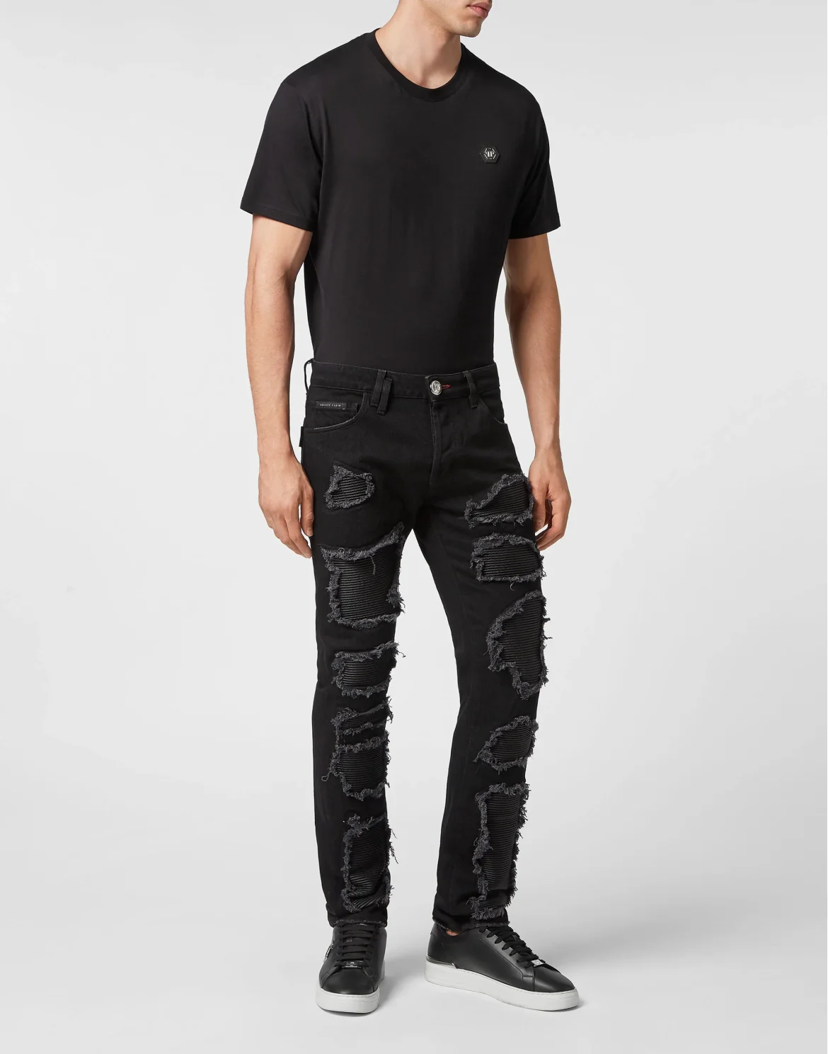 Denim Trousers Super Straight Cut, цвет: Черный
