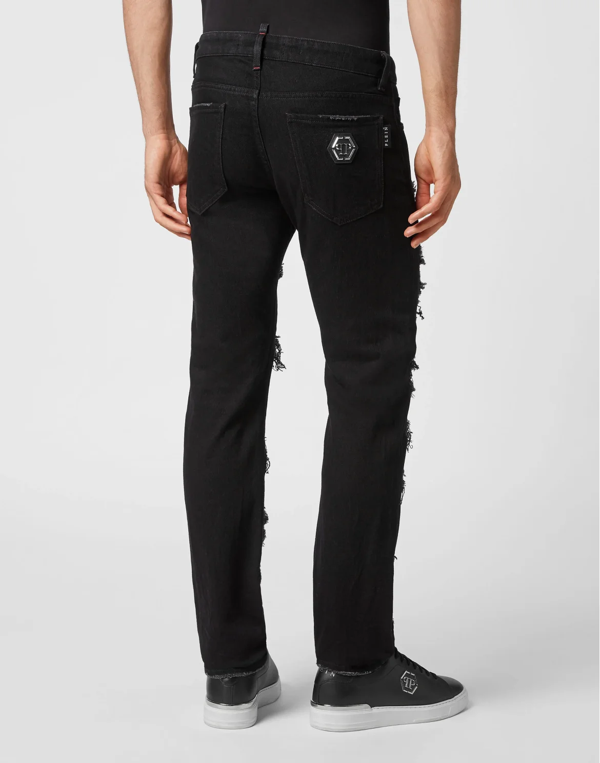 Denim Trousers Super Straight Cut, цвет: Черный