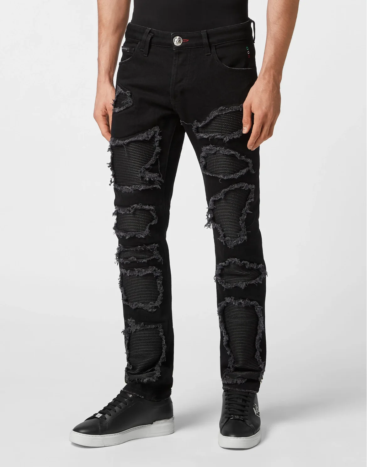 Denim Trousers Super Straight Cut, цвет: Черный