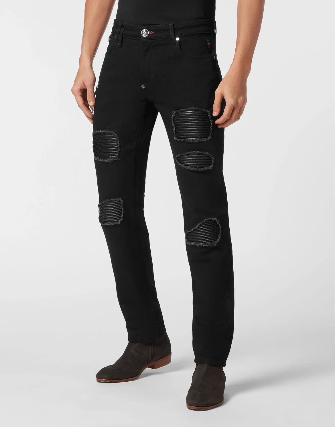 Denim Trousers Rock Star Fit, цвет: Черный