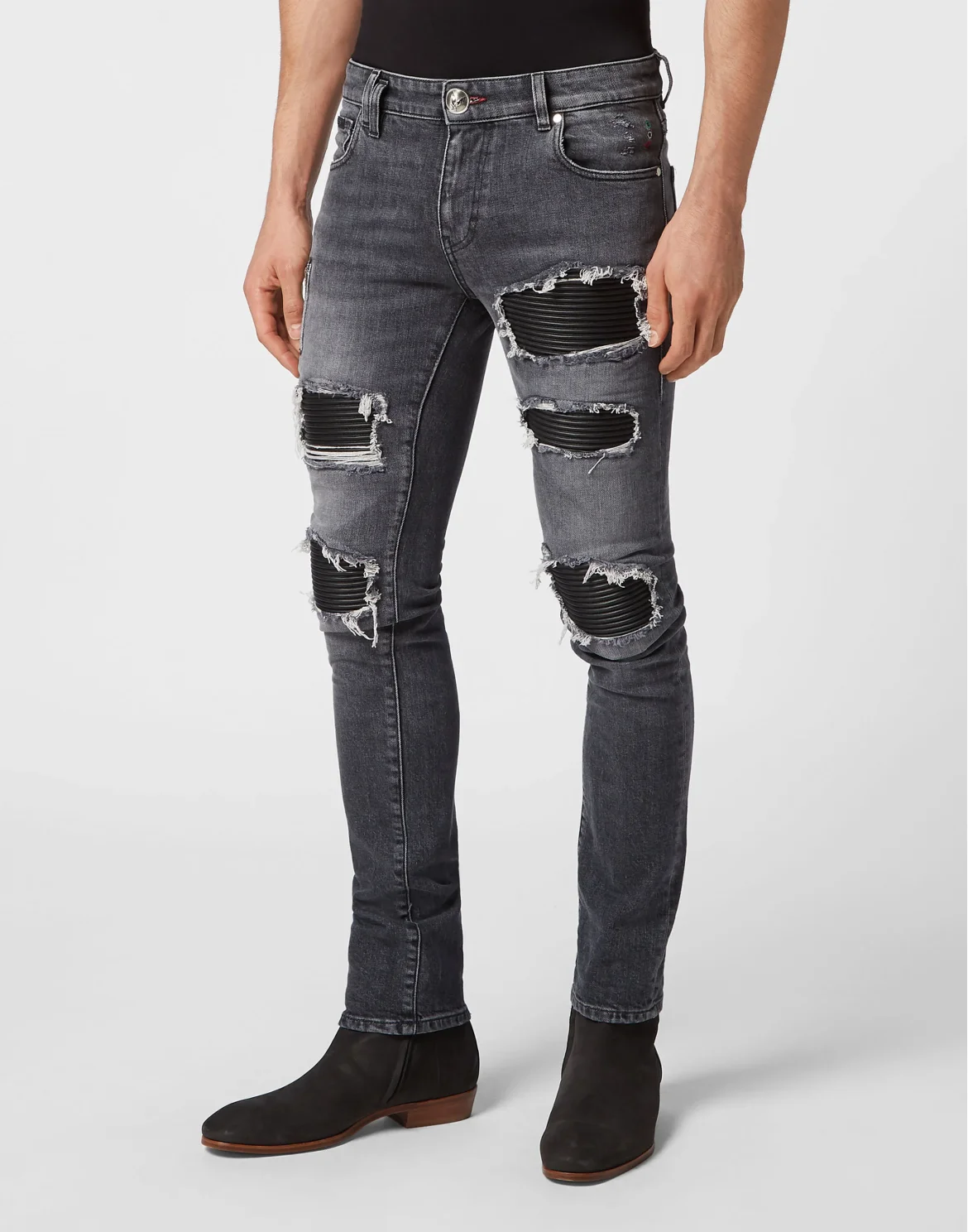 Denim Trousers Rock Star Fit, цвет: Серебристый