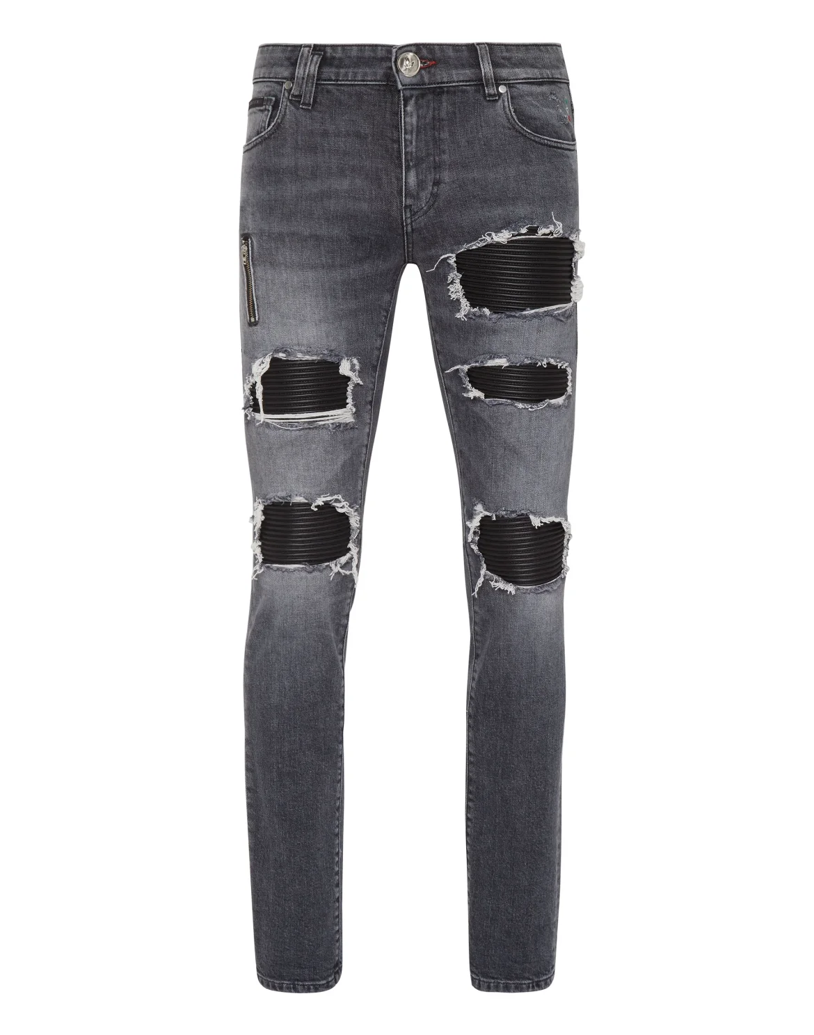 Denim Trousers Rock Star Fit, цвет: Серебристый
