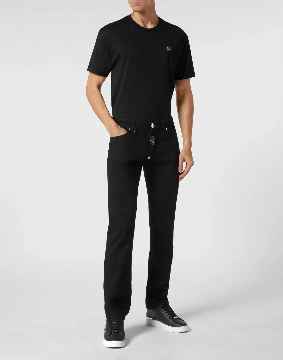 Denim Trousers Straight Supreme Comfort, цвет: Черный
