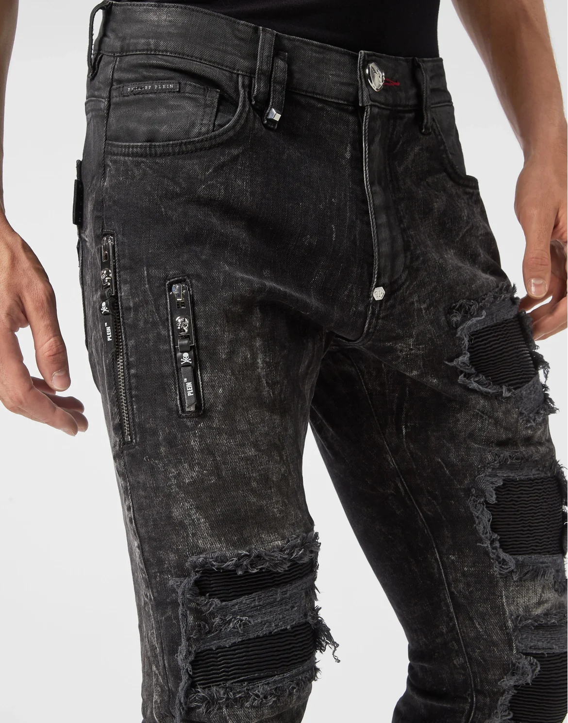 Denim Trousers Rock Star Fit, цвет: Черный