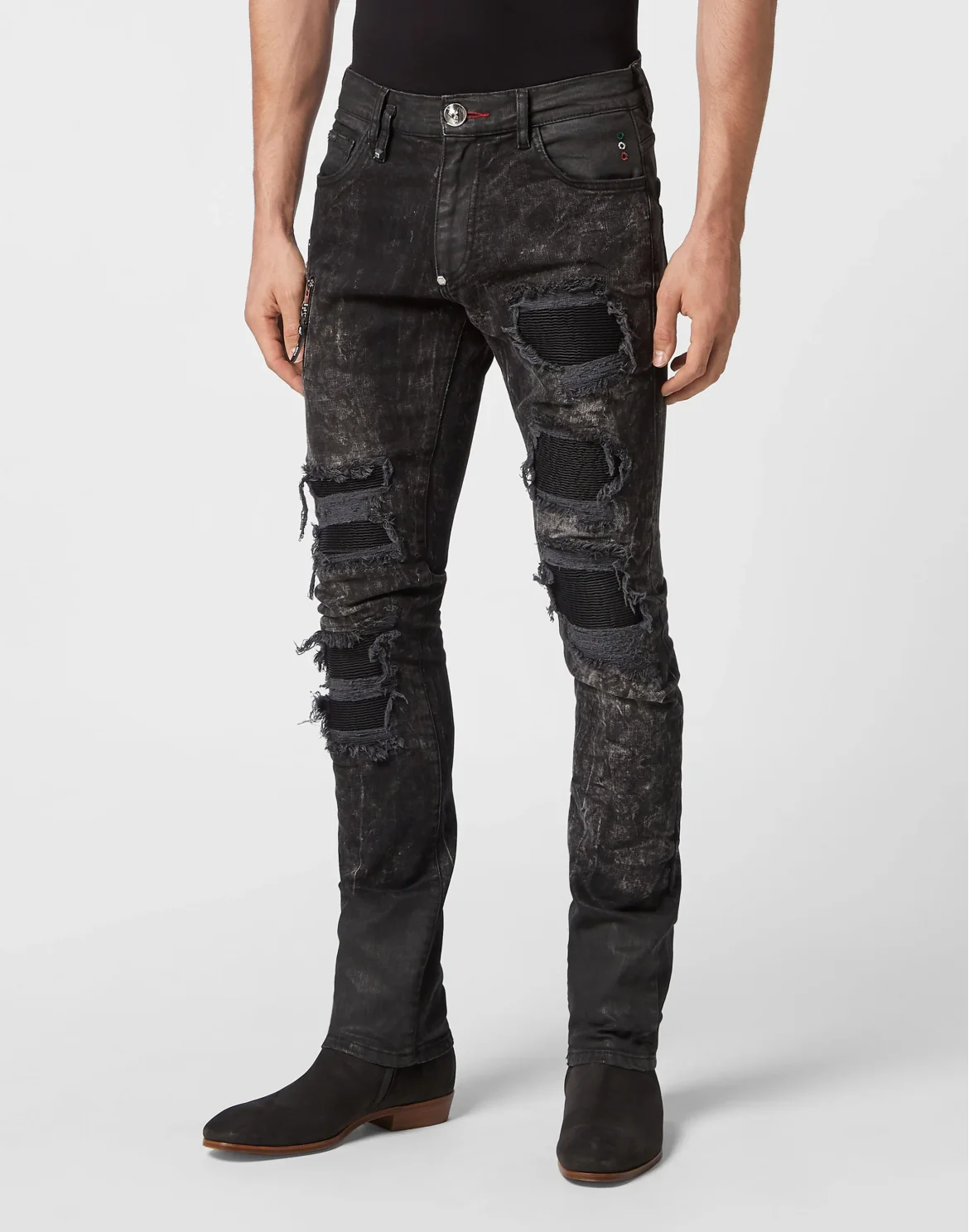 Denim Trousers Rock Star Fit, цвет: Черный