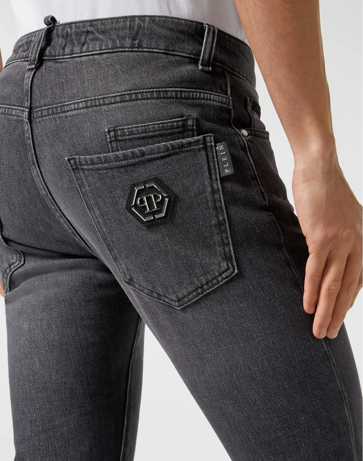 Denim Trousers Straight Supreme Comfort Fit, цвет: Серебристый
