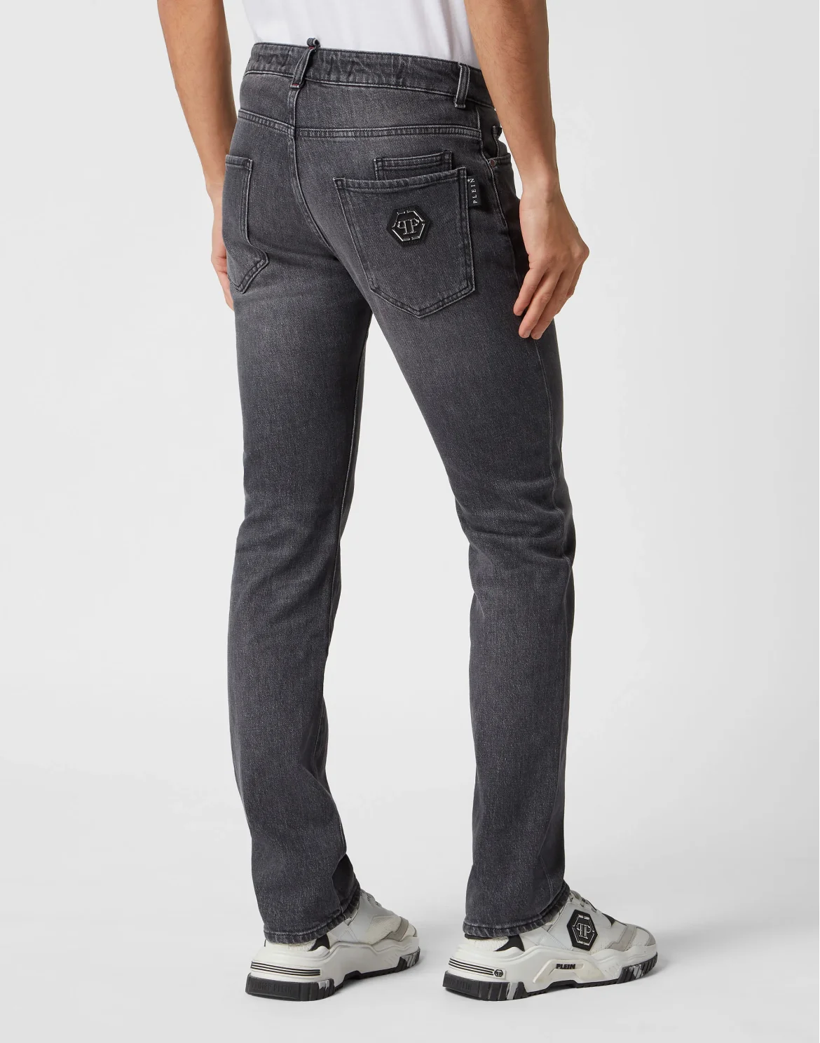 Denim Trousers Straight Supreme Comfort Fit, цвет: Серебристый
