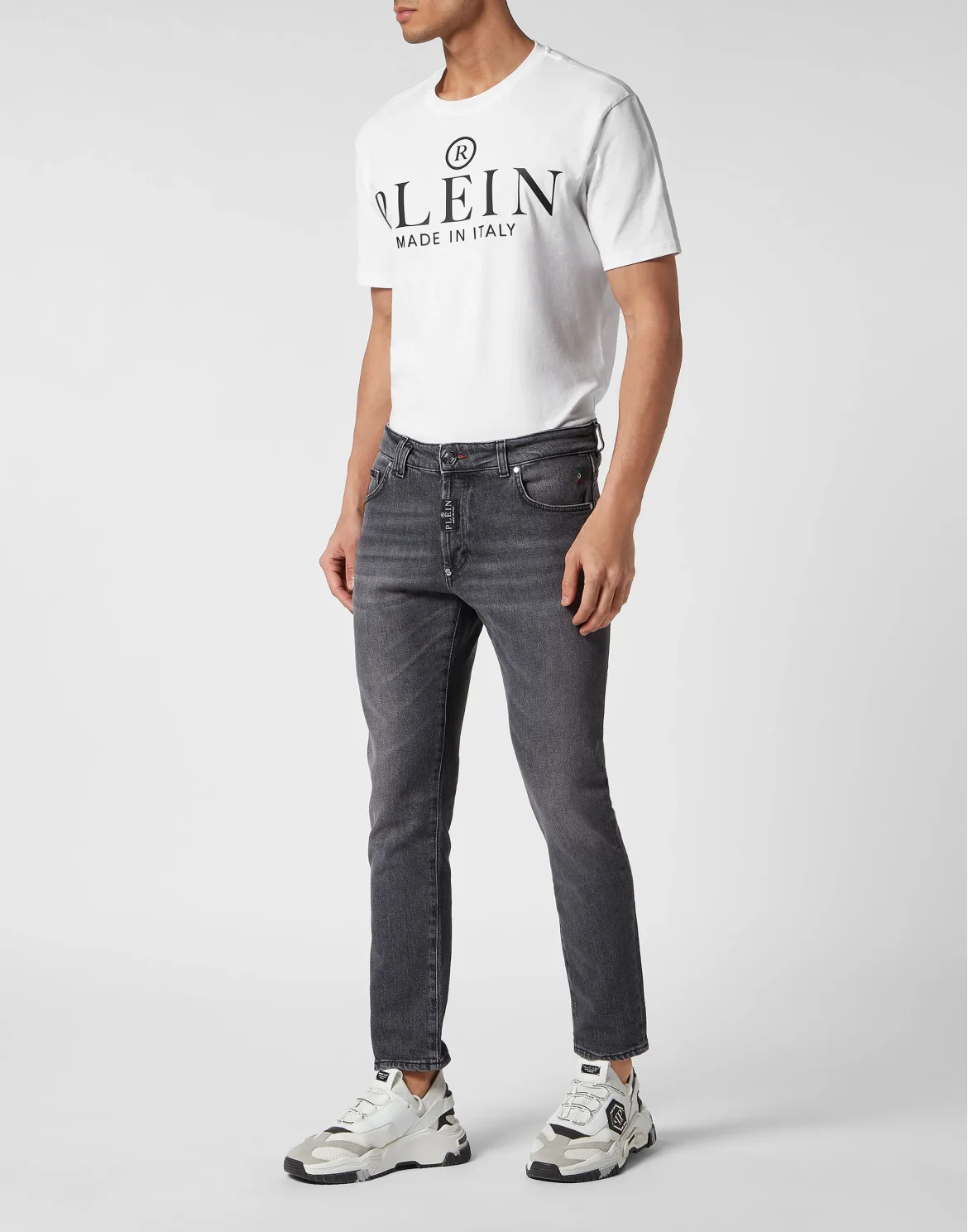 Denim Trousers Skinny Fit, цвет: Серебристый