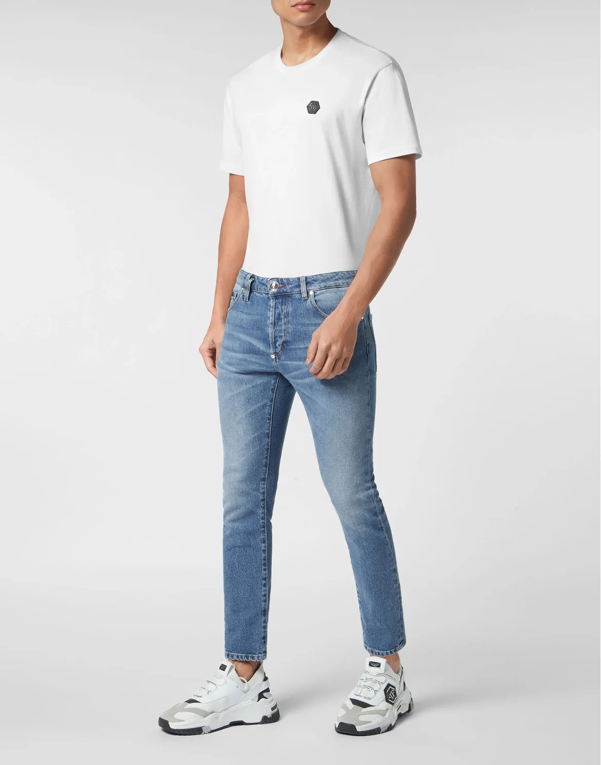Denim Trousers Skinny Fit, цвет: Синий