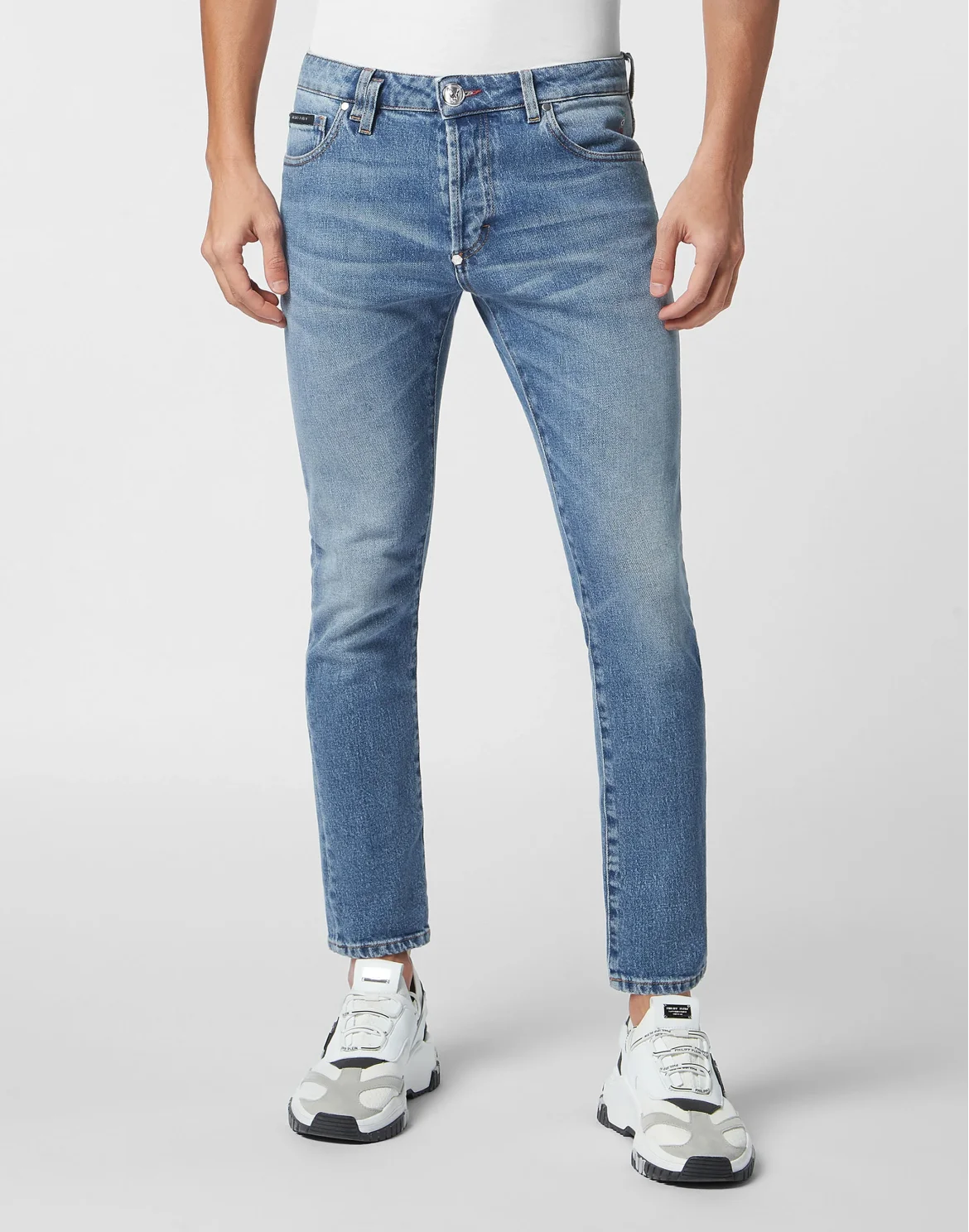 Denim Trousers Skinny Fit, цвет: Синий