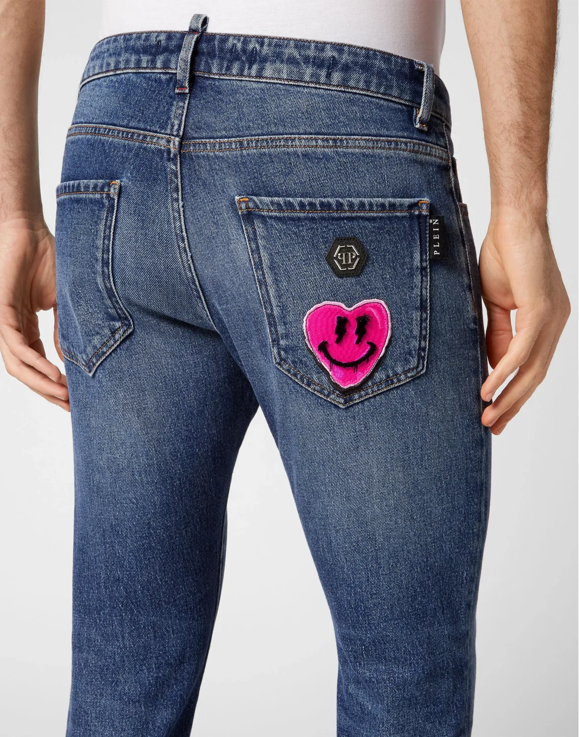 Denim Trousers Skinny Fit, цвет: Синий