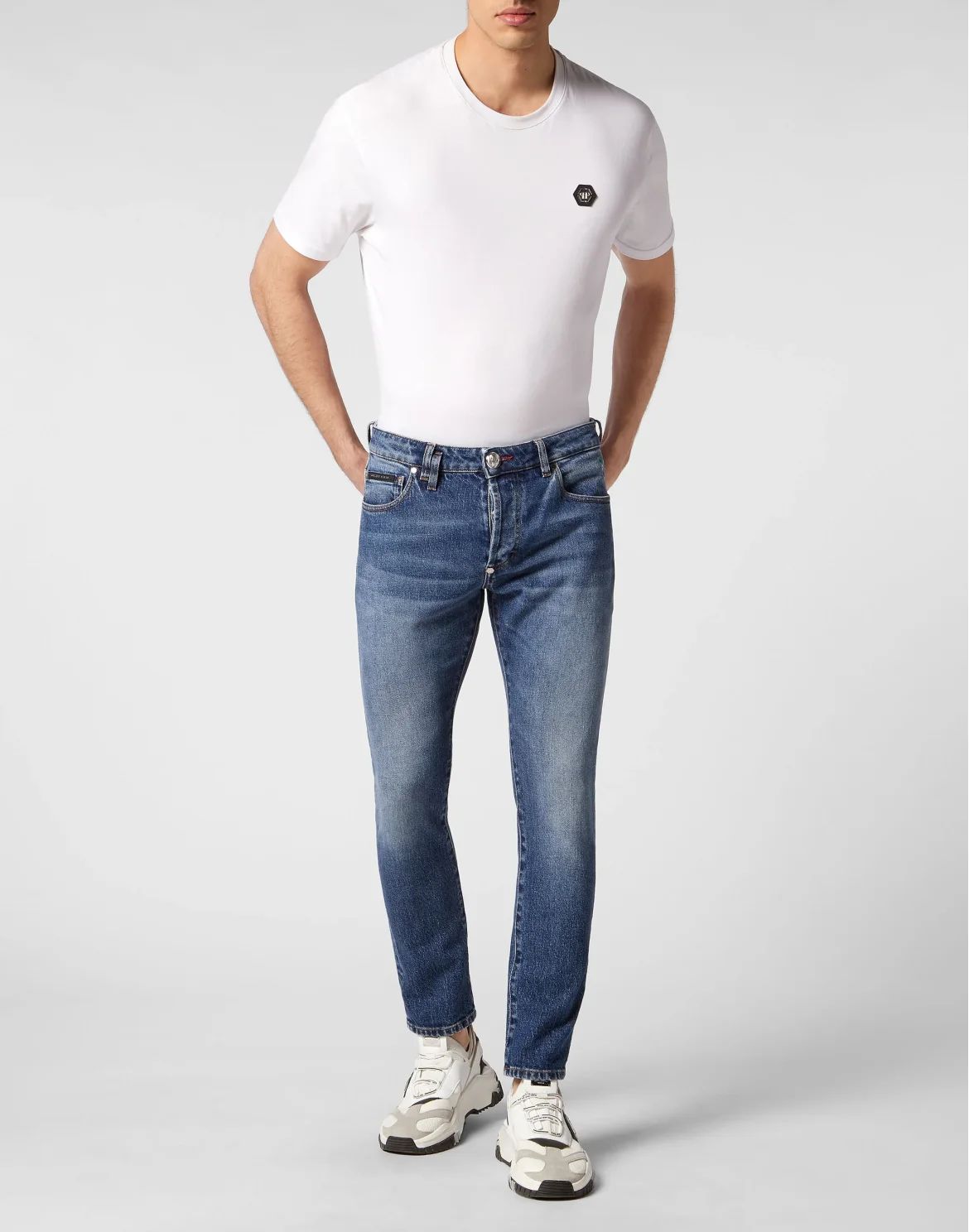 Denim Trousers Skinny Fit, цвет: Синий
