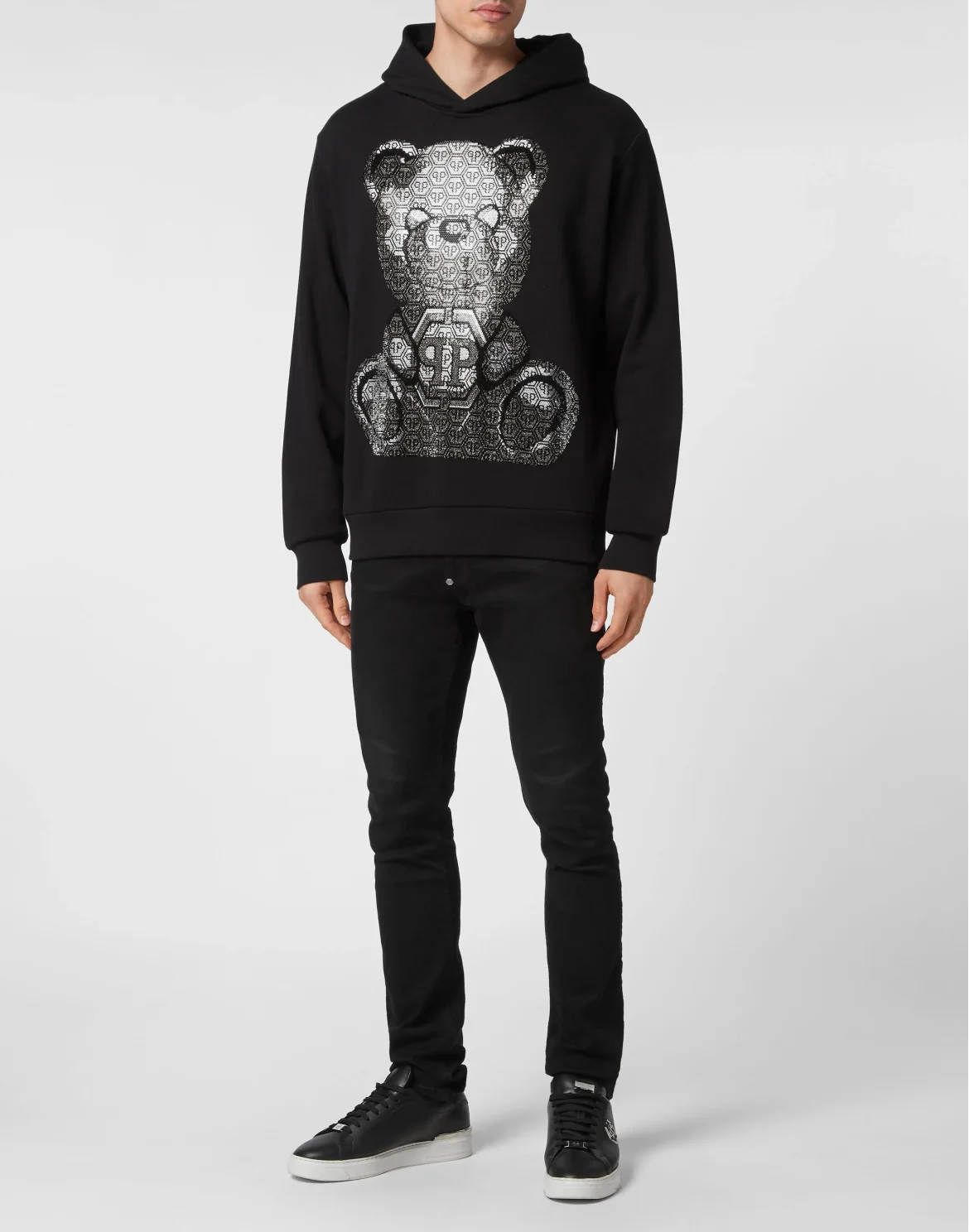 Hoodie sweatshirt 3D Teddy, цвет: Черный