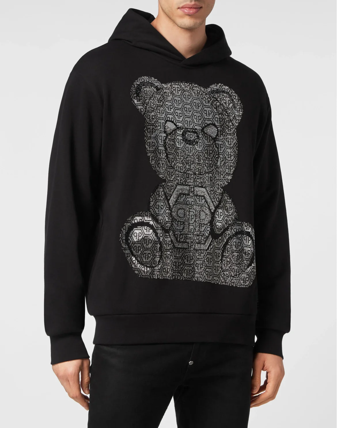 Hoodie sweatshirt 3D Teddy, цвет: Черный