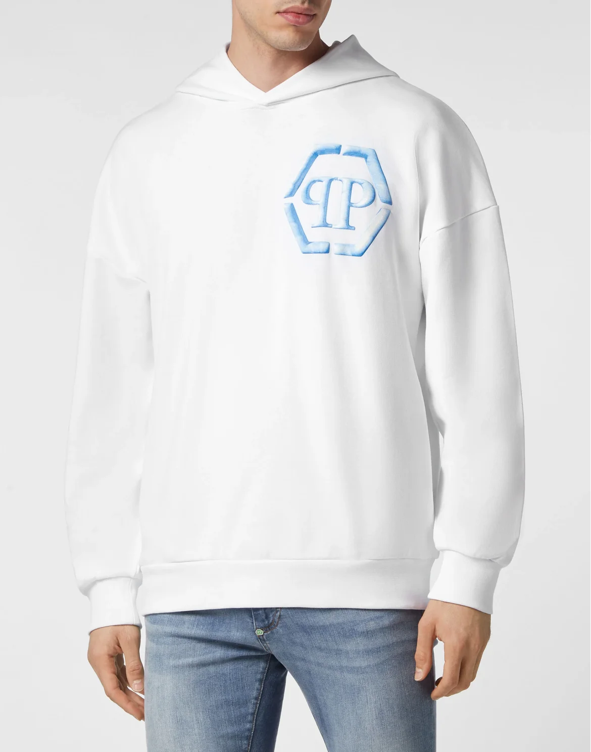 Hoodie Sweatshirt Hexagon, цвет: Белый