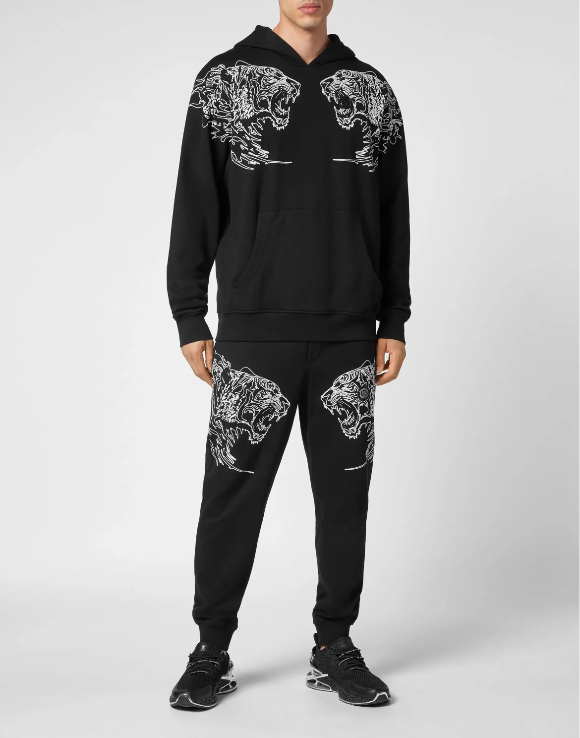 Hoodie Sweatshirt Tiger, цвет: Черный