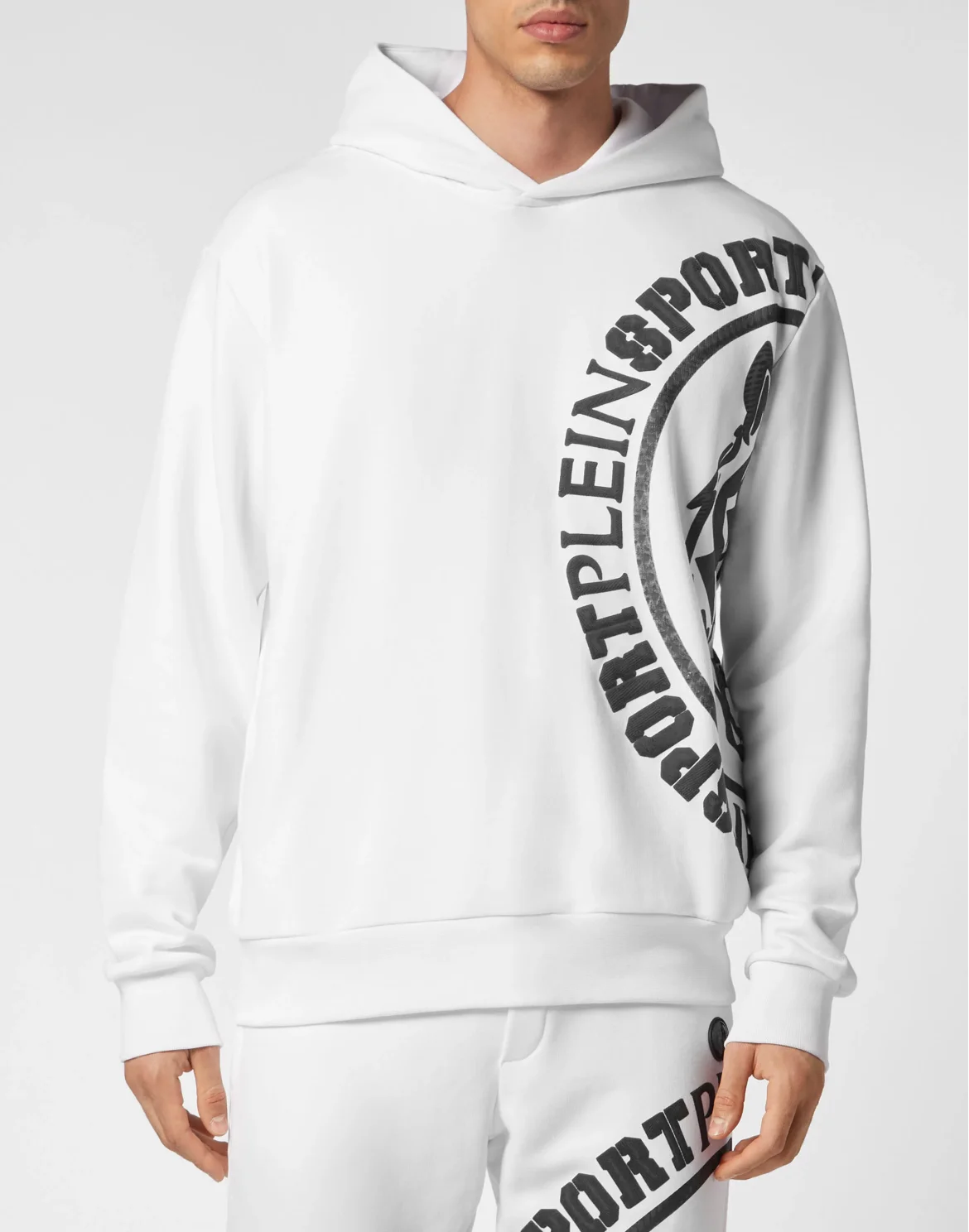 Hoodie Sweatshirt Carbon Tiger, цвет: Белый