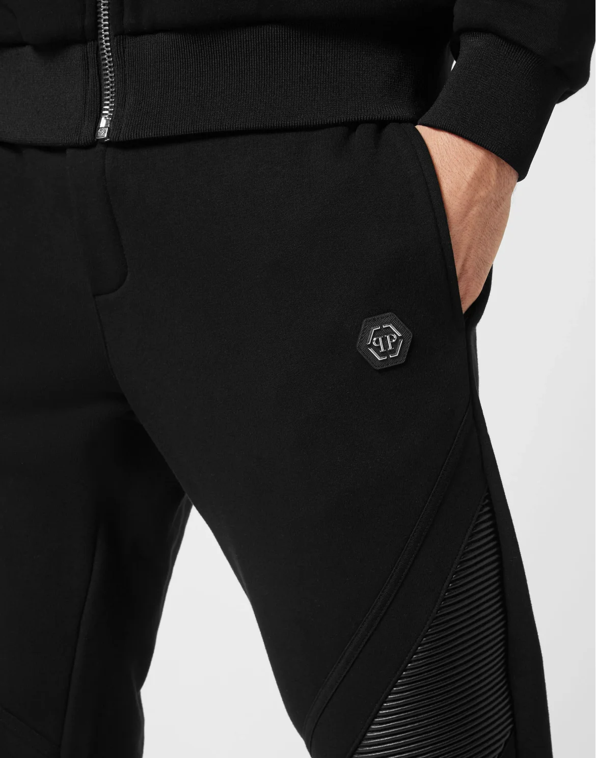 Jogging Tracksuit: Top/Trousers Constructed, цвет: Черный