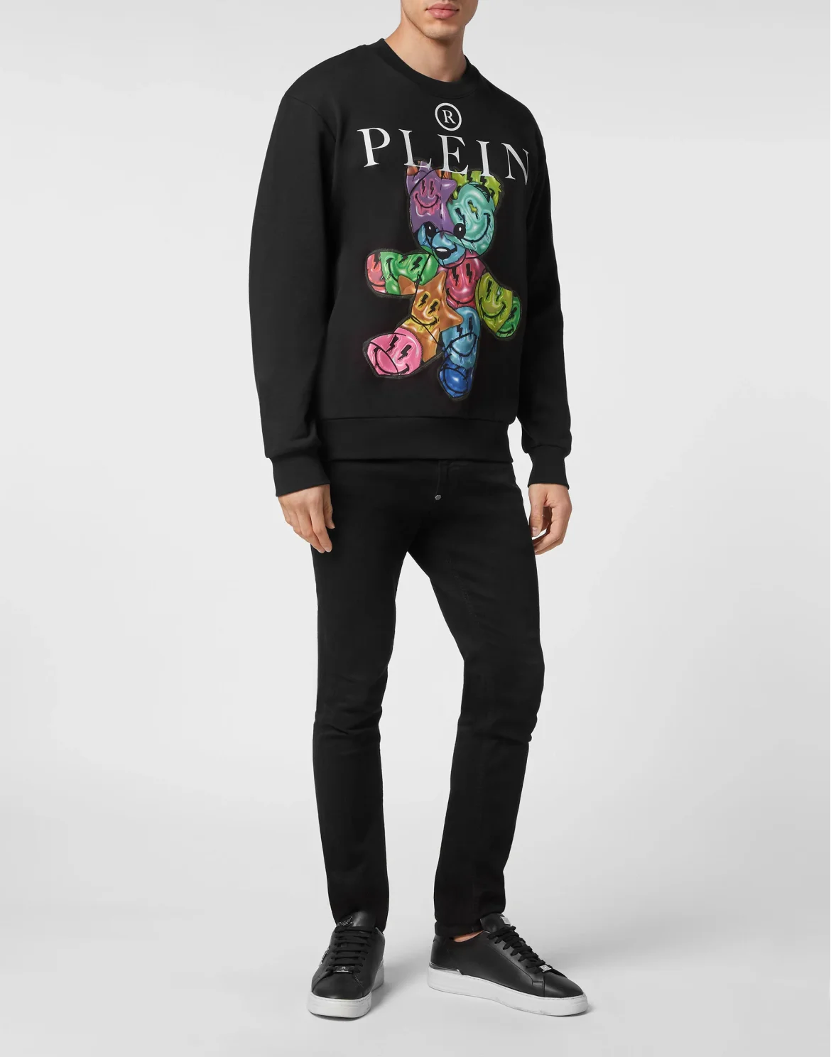 Sweatshirt Roundneck Teddy Bear, цвет: Черный