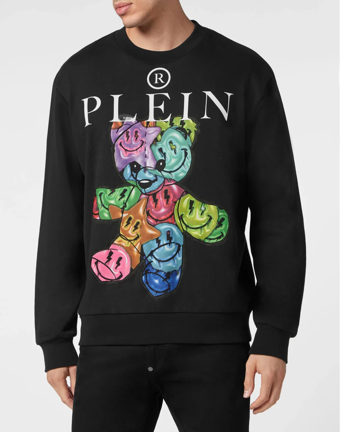 Sweatshirt Roundneck Teddy Bear, цвет: Черный