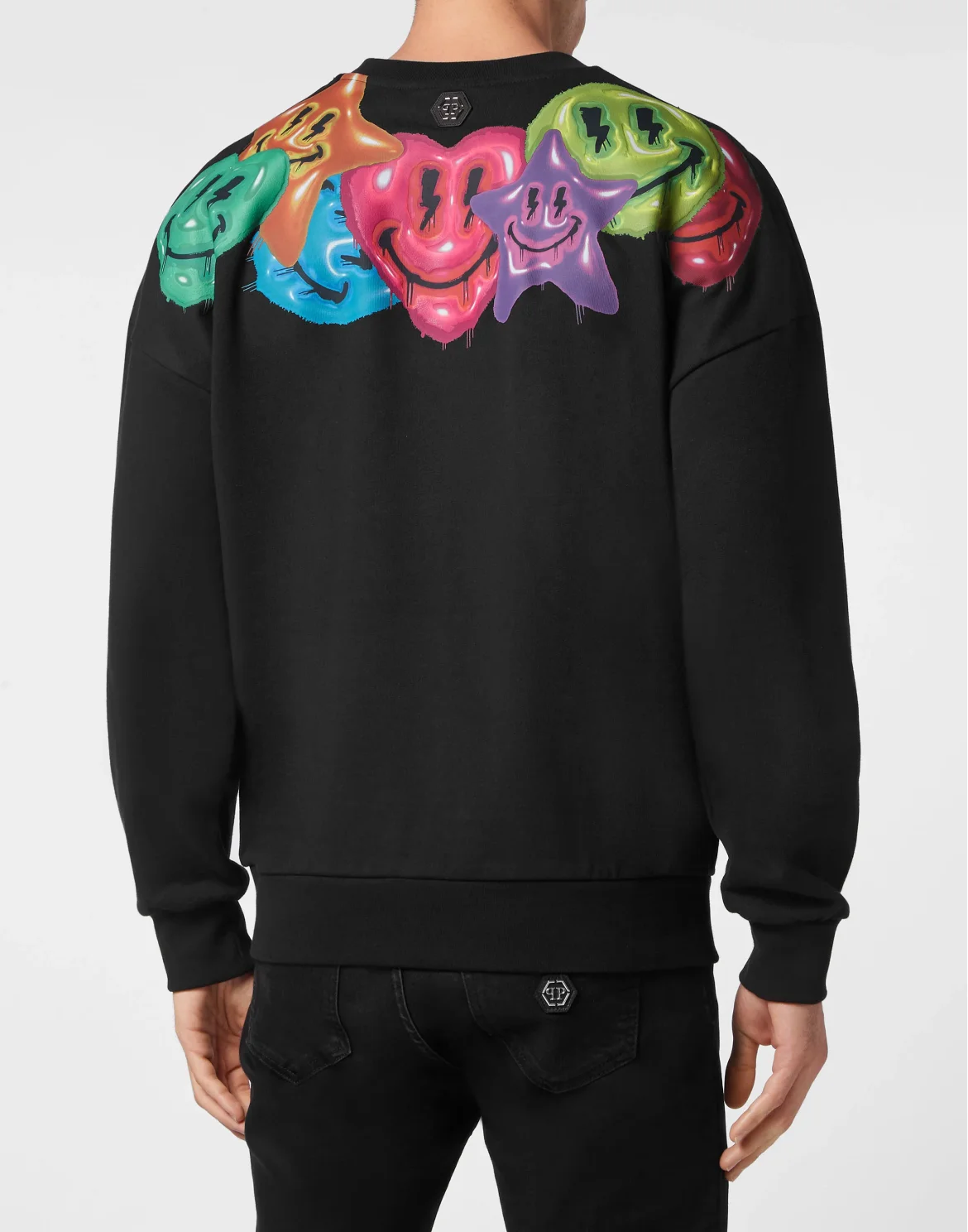 Sweatshirt Roundneck Smile, цвет: Черный