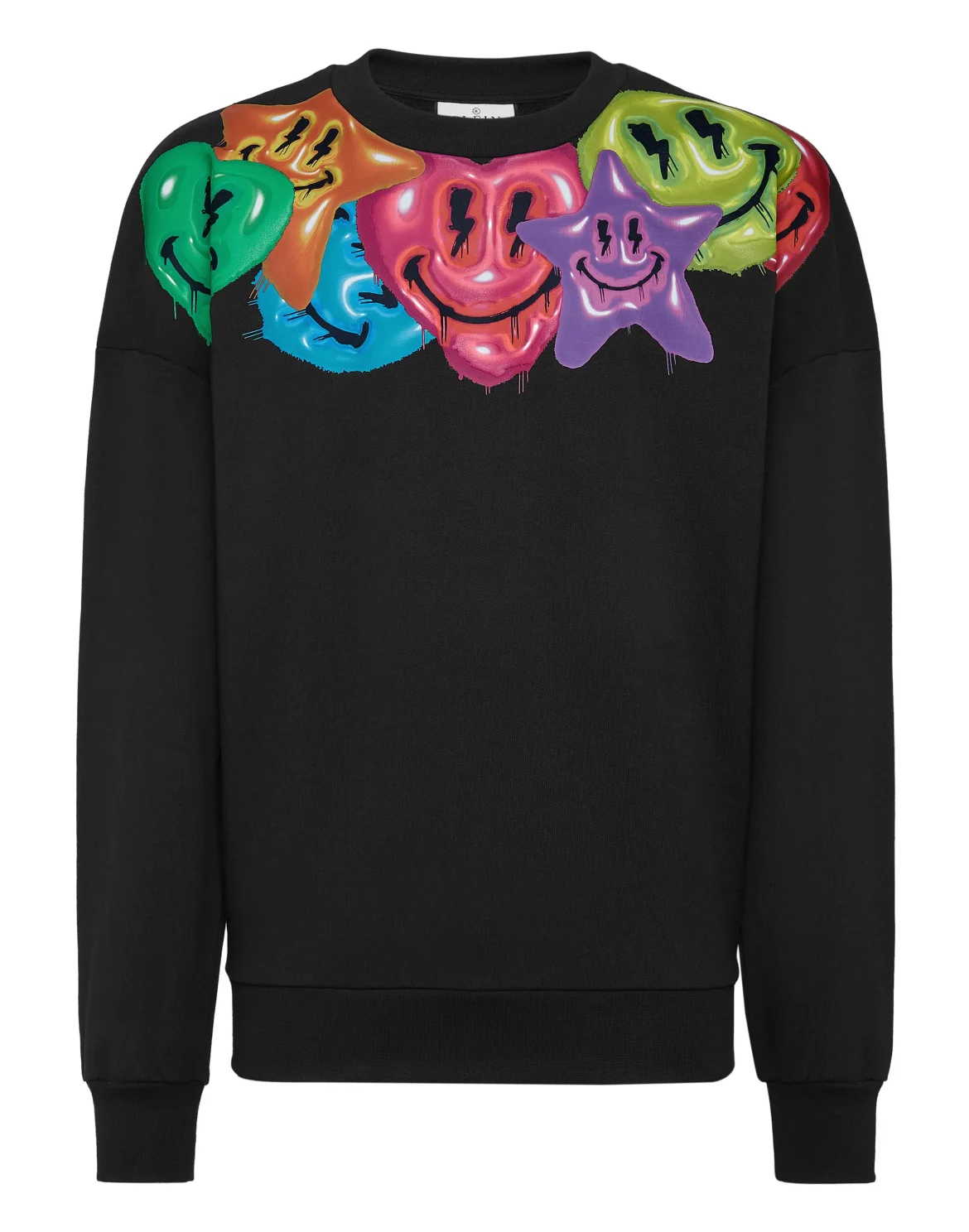 Sweatshirt Roundneck Smile, цвет: Черный