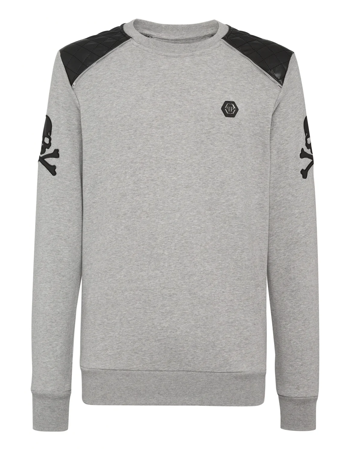 Zip Chain Sweatshirt LS Gothic Plein, цвет: Серый