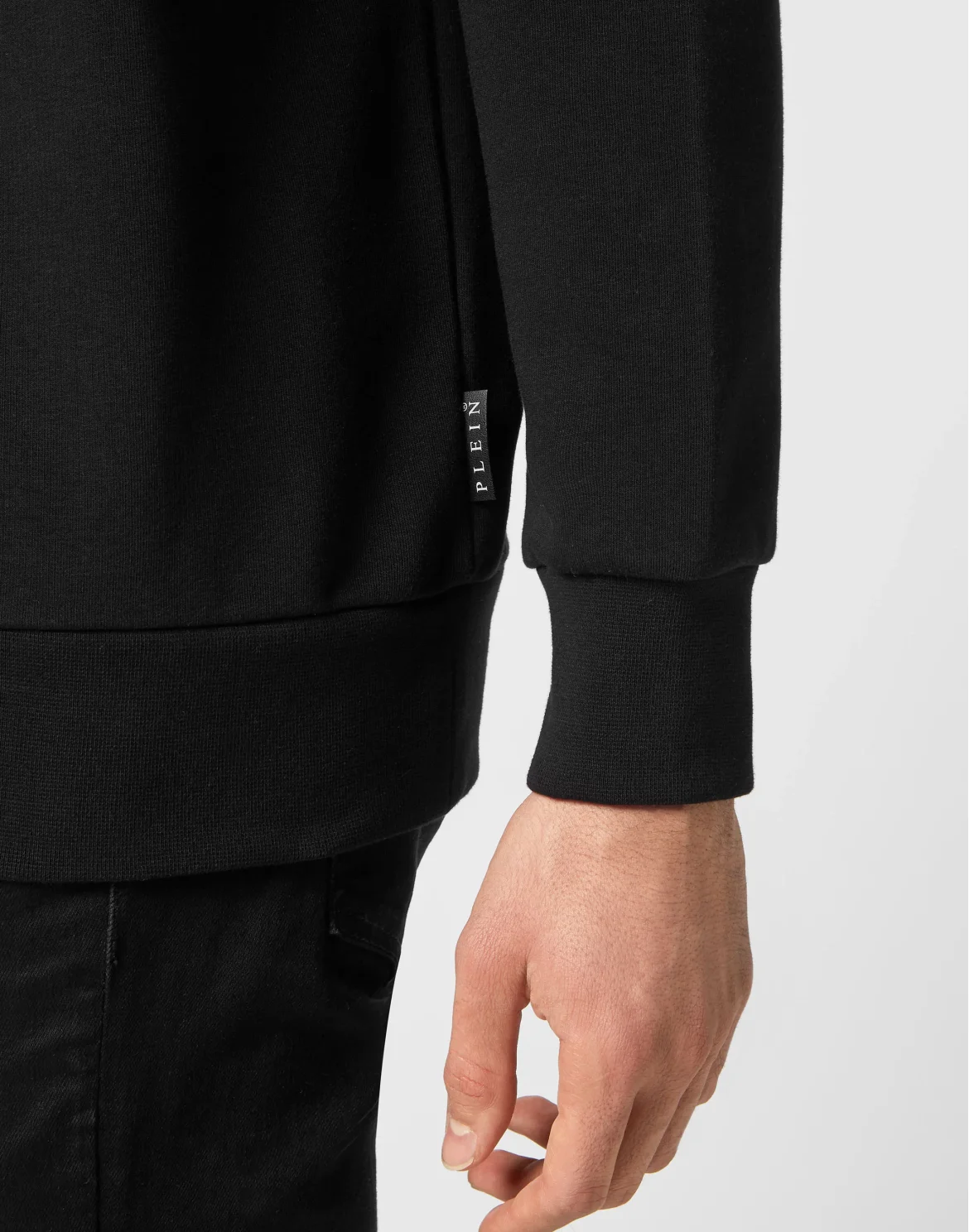 Zip Chain Sweatshirt LS, цвет: Черный