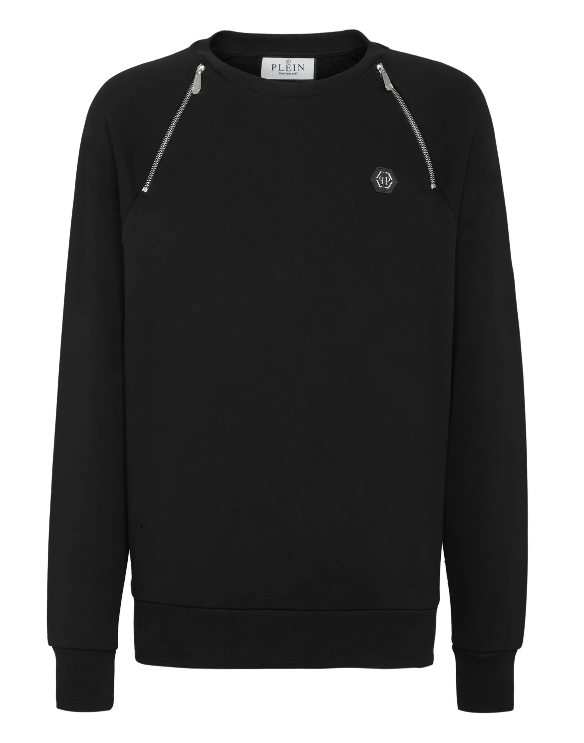 Zip Chain Sweatshirt LS, цвет: Черный
