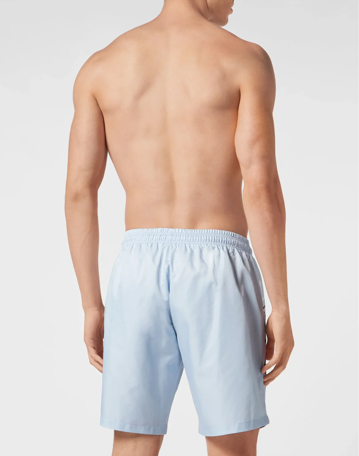 Jogging Shorts with Bulldog Print, цвет: Голубой