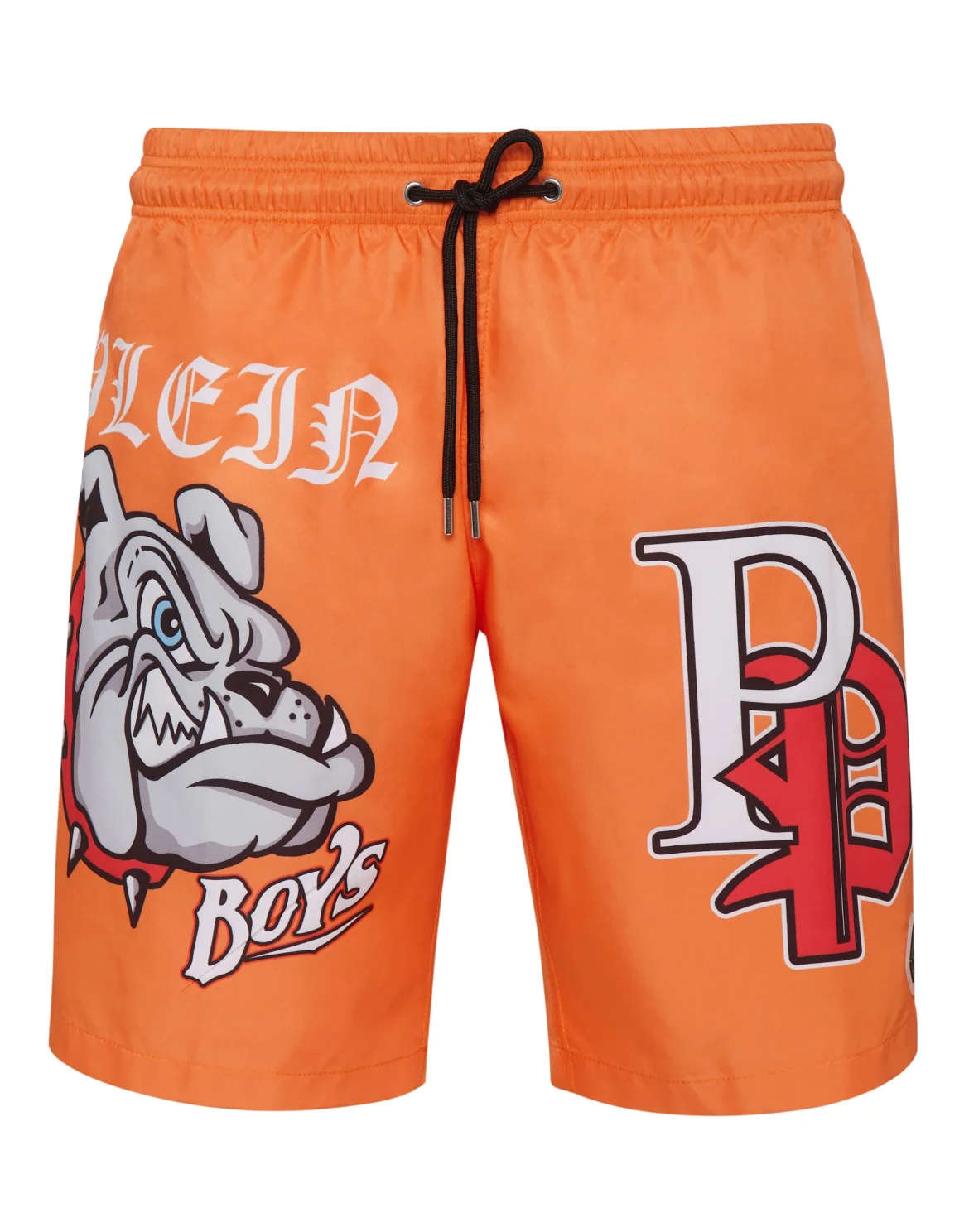 Jogging Shorts with Bulldog Print, цвет: Оранжевый