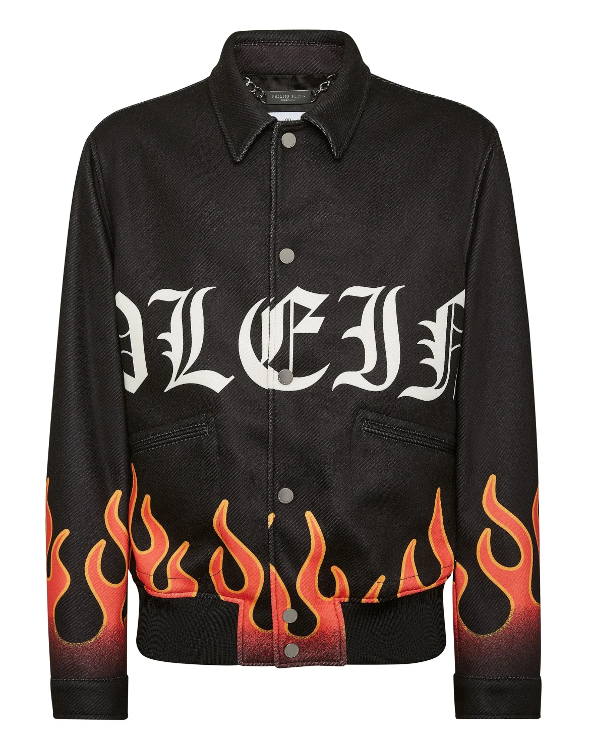 Collared Bomber Flame, цвет: Черный