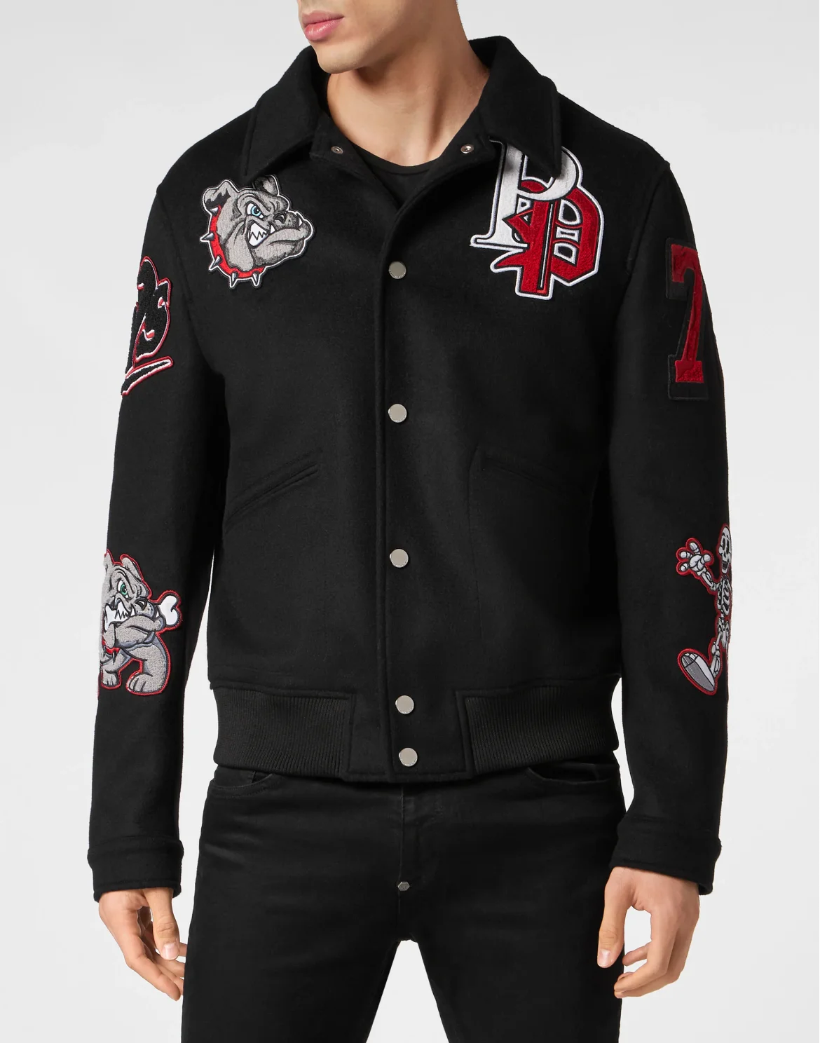 Collared Bomber, цвет: Черный