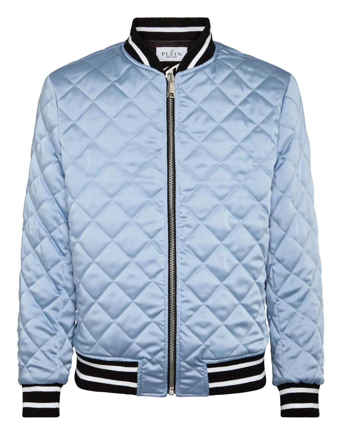 Satin Bomber Smile, цвет: Черный