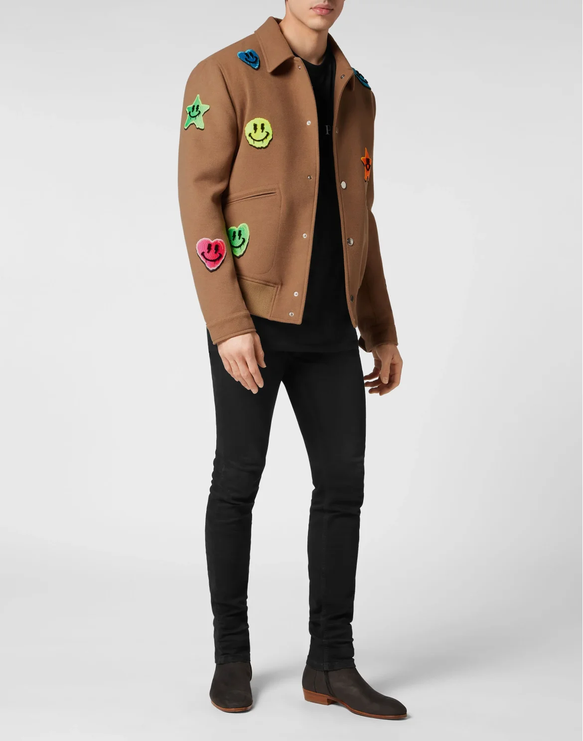Collared Bomber Shirt, цвет: Бежевый