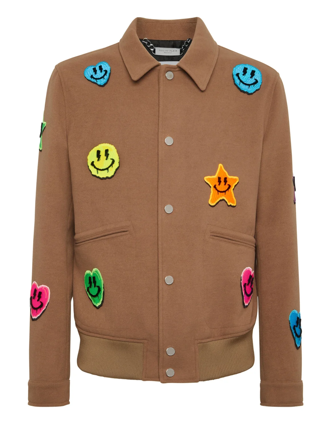 Collared Bomber Shirt, цвет: Бежевый