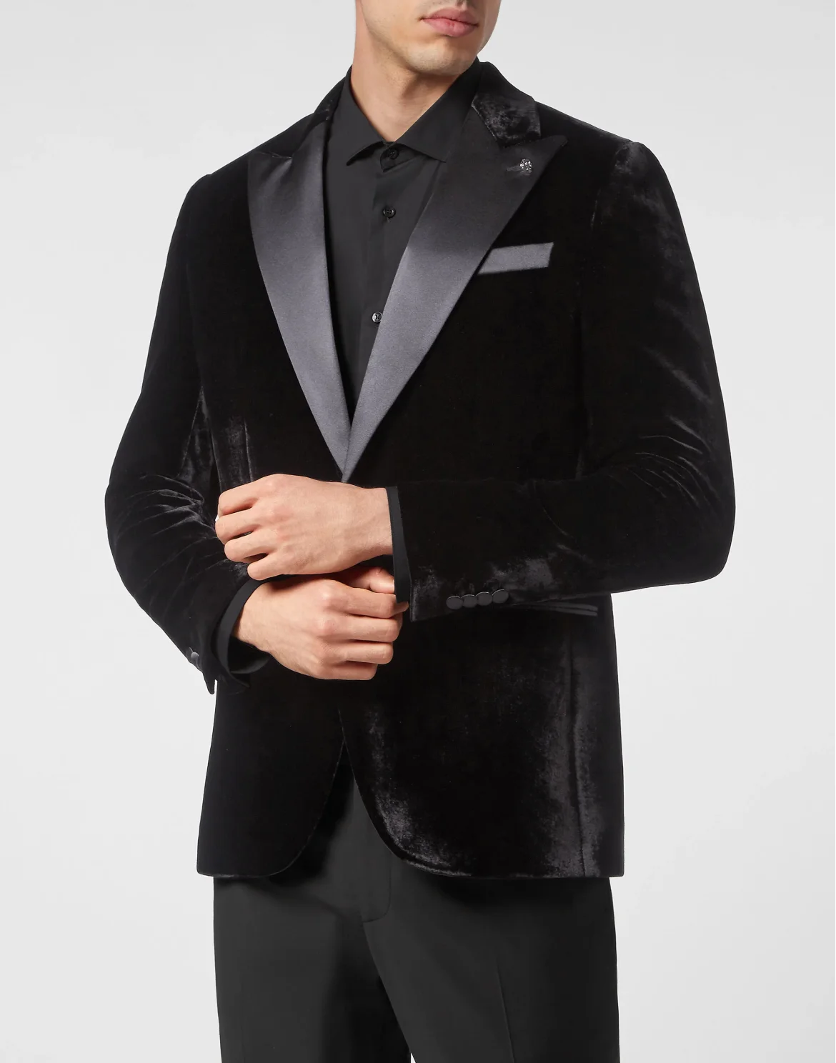 Velvet Blazer Lord fit, цвет: Черный