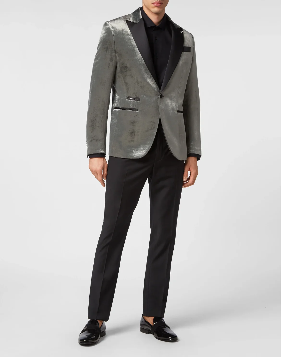 Velvet Blazer Lord fit, цвет: Серый