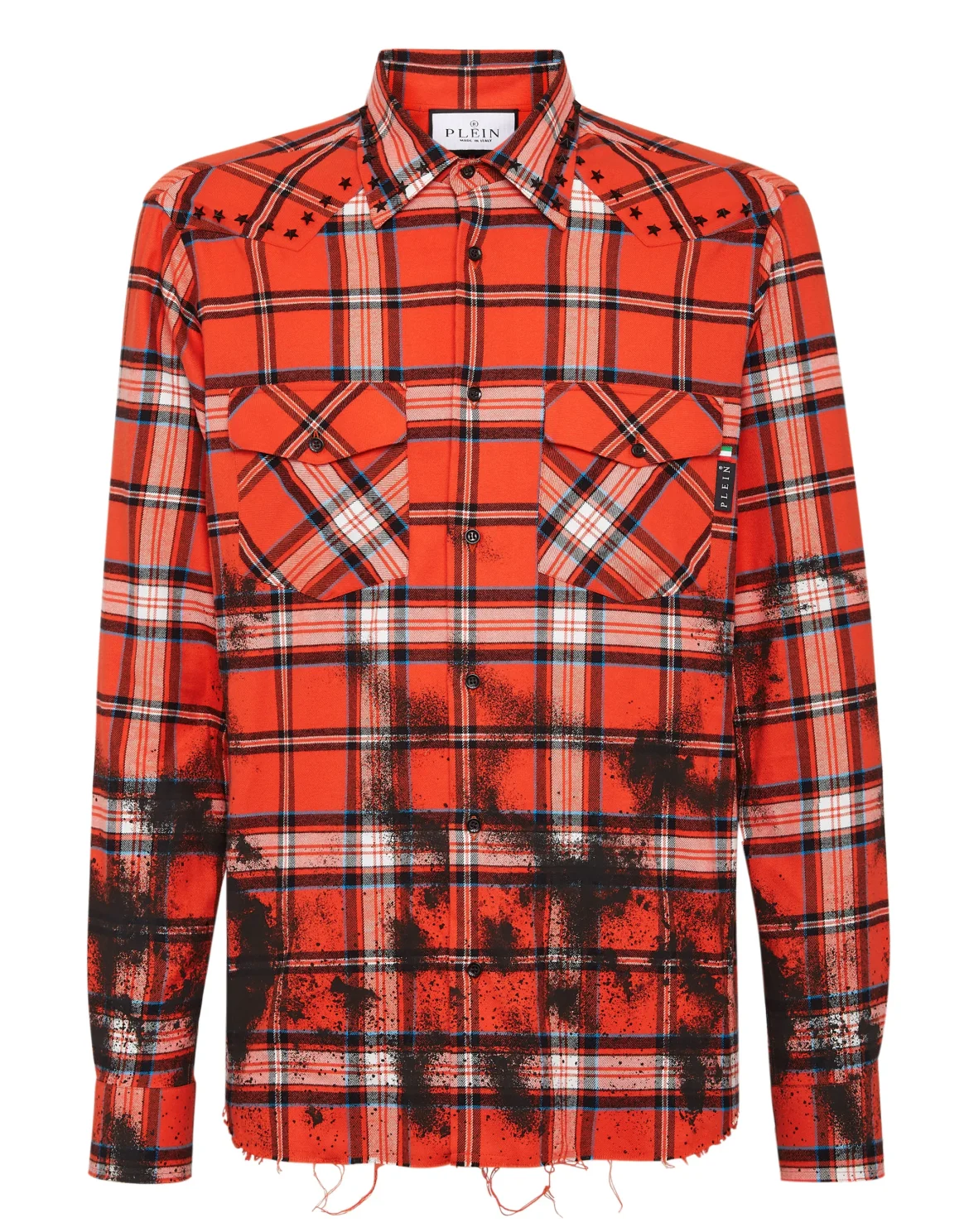 Flanella Tartan Shirt LS Gothic Plein, цвет: Оранжевый