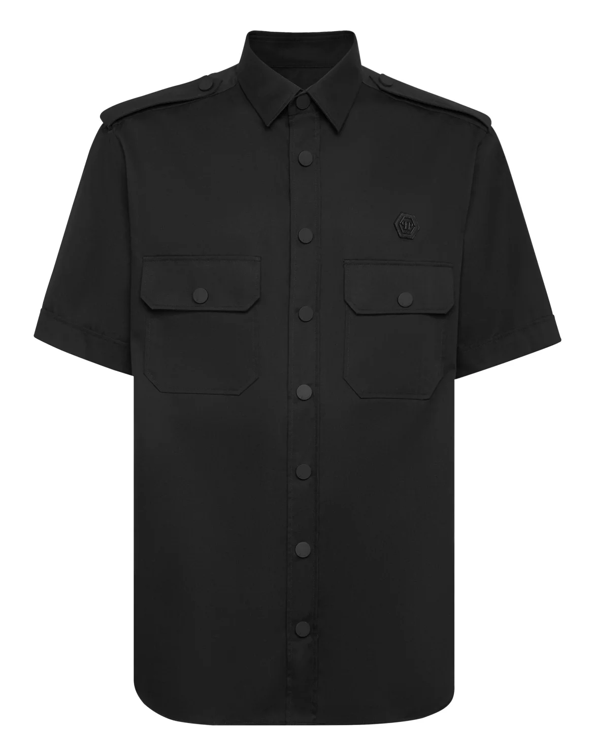 Military Shirt SS Gothic Plein, цвет: Черный