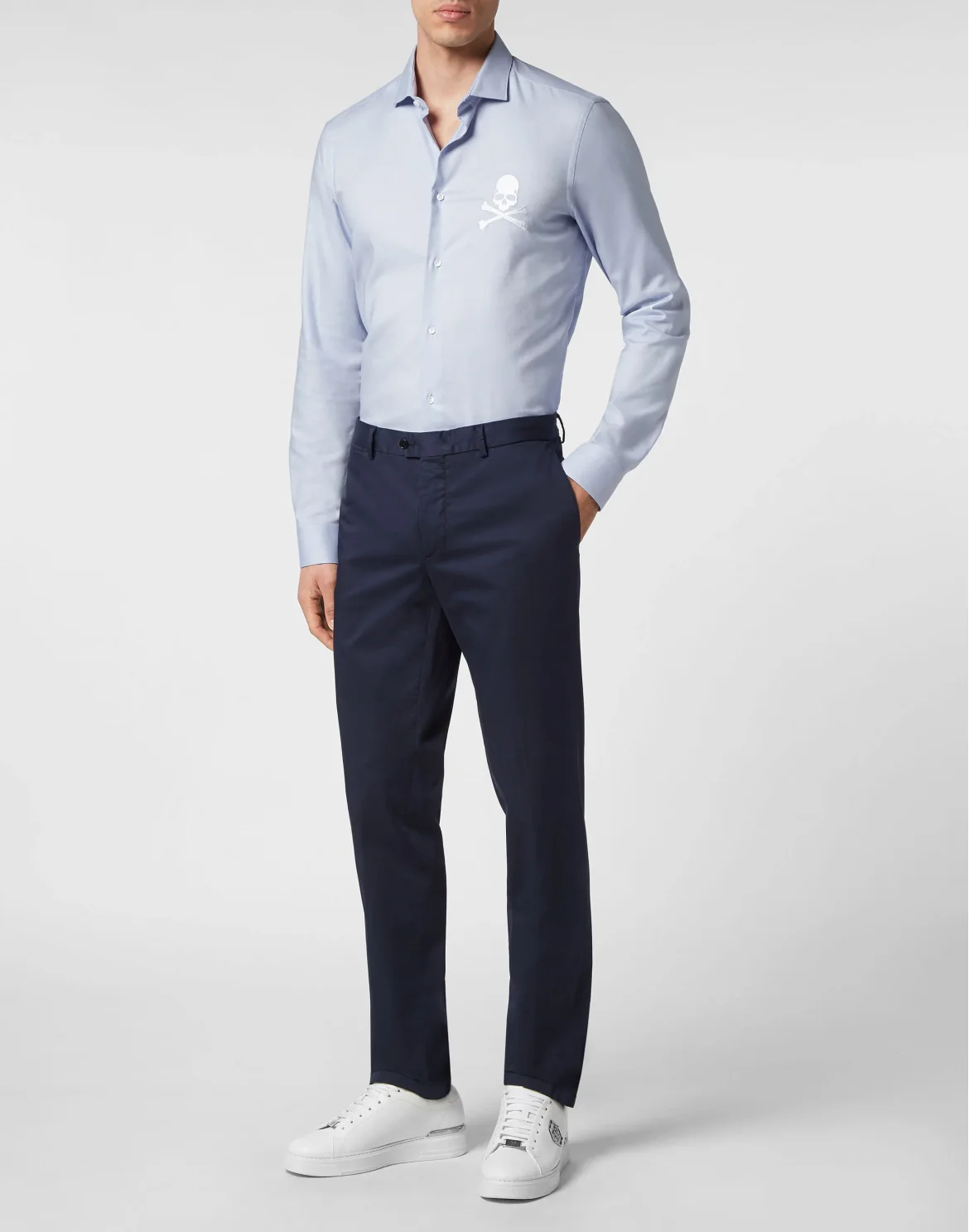 Long Trousers Chinos fit, цвет: Синий